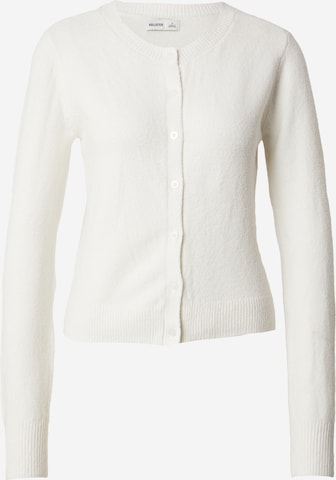 Geacă tricotată de la HOLLISTER pe alb: față