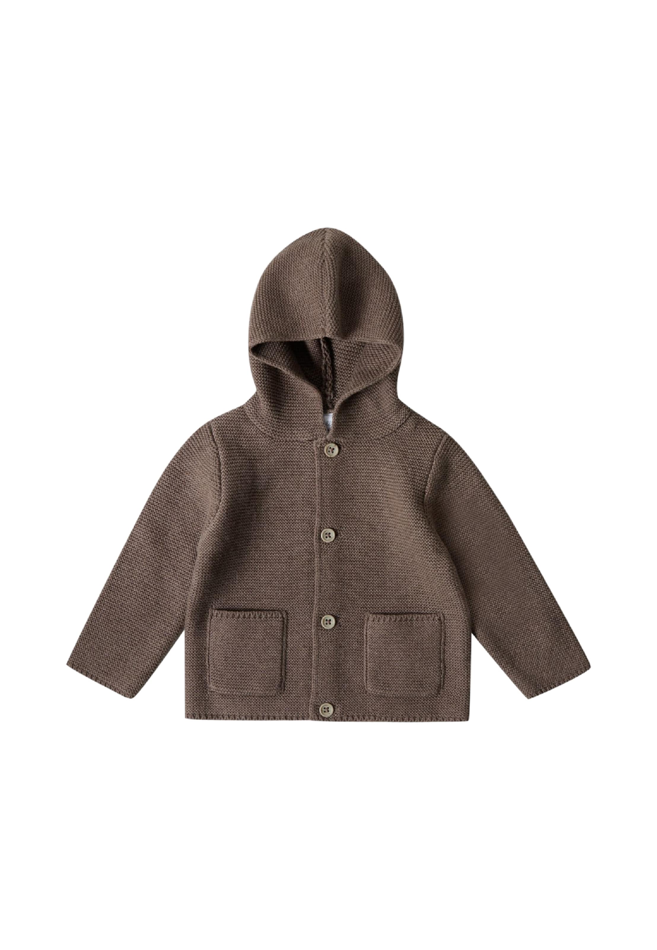 Stellou & Friends Strickjacke in Braun: Vorderseite