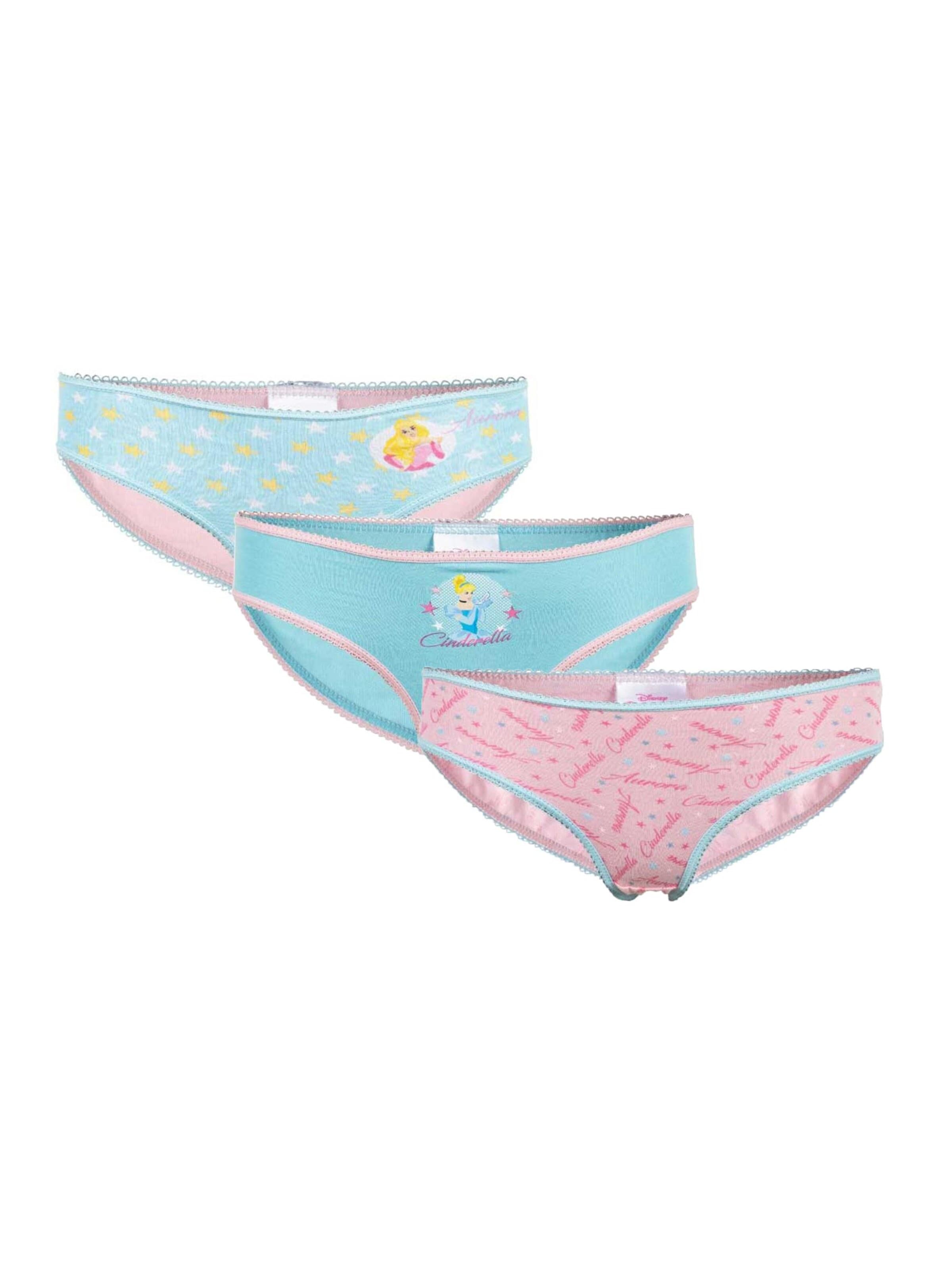Sous-vêtements 'Disney Prinzessinnen – Slips (3er-Pack)' DISNEY en bleu : devant
