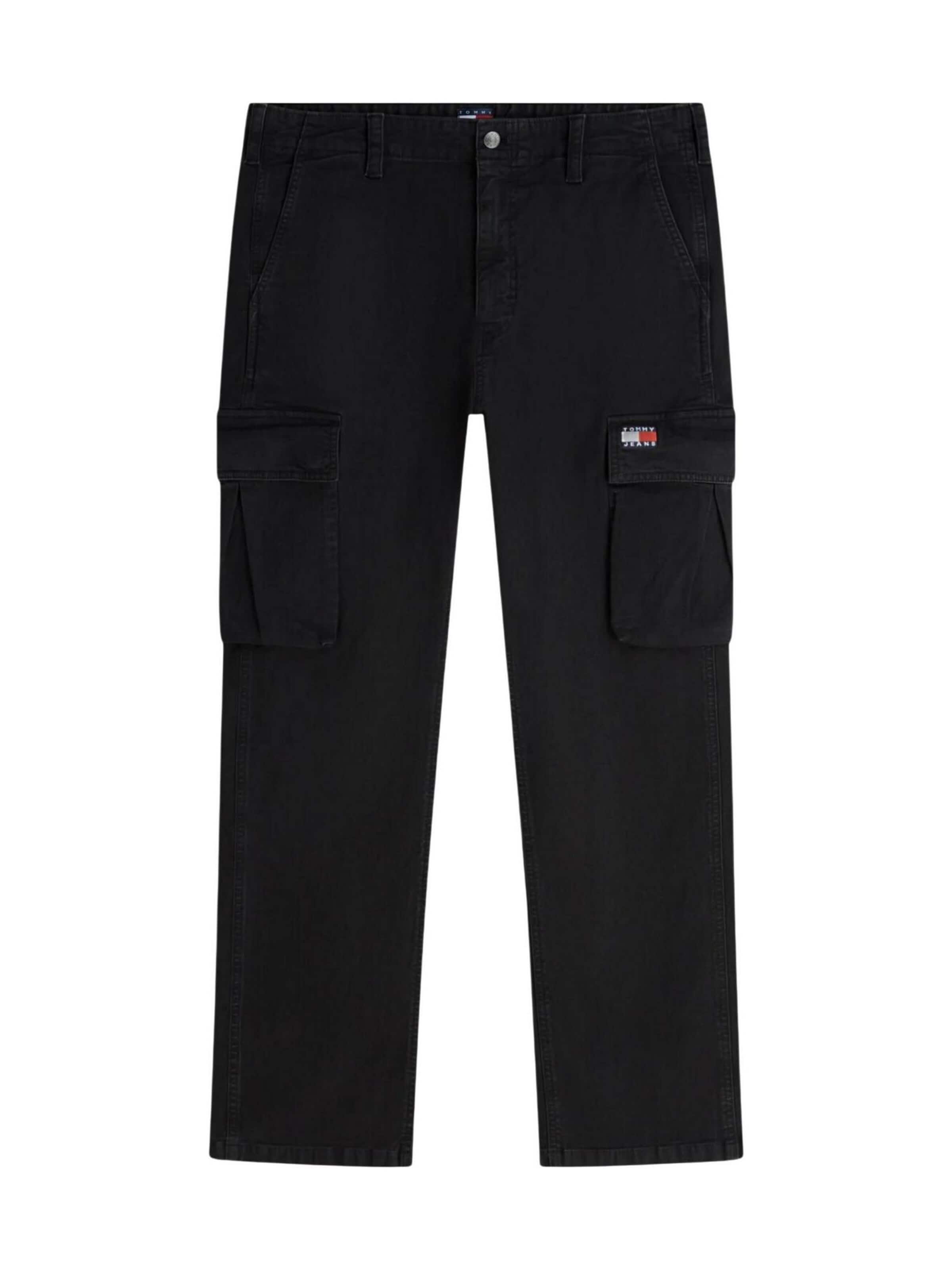Wide Leg Jean 'TJM OTIS CO CANVAS C DM0DM22403' Tommy Jeans en noir : devant