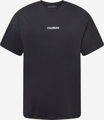 Youman Shirt 'Olli' in Zwart: voorkant