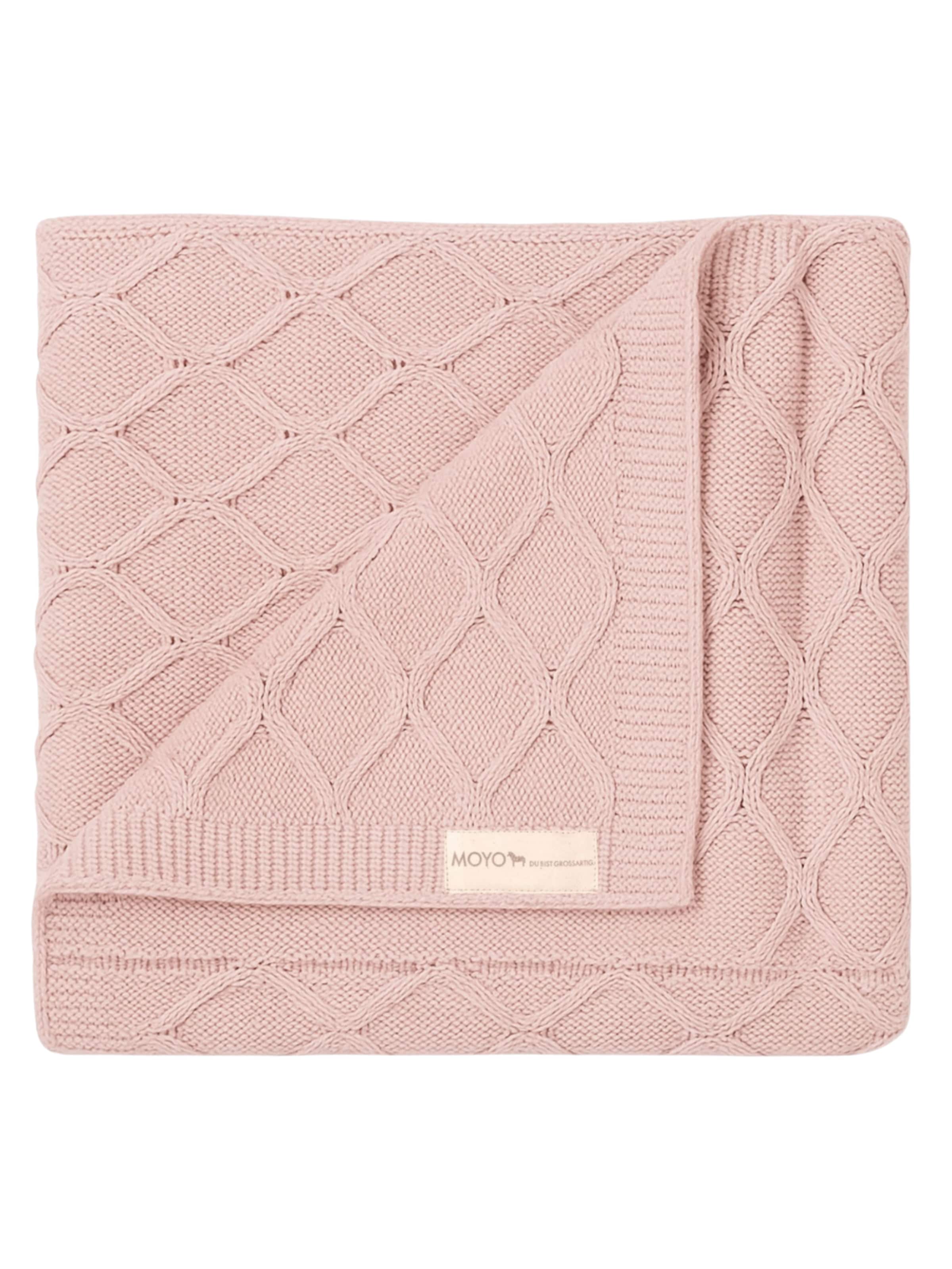 MOYO Babydecke 'Babydecke Wellen-Struktur "Sanftes Rosenholz"'‌ in Pink: Vorderseite