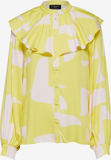 SELECTED FEMME Bluse 'CILI' i gul / hvid, Produktvisning