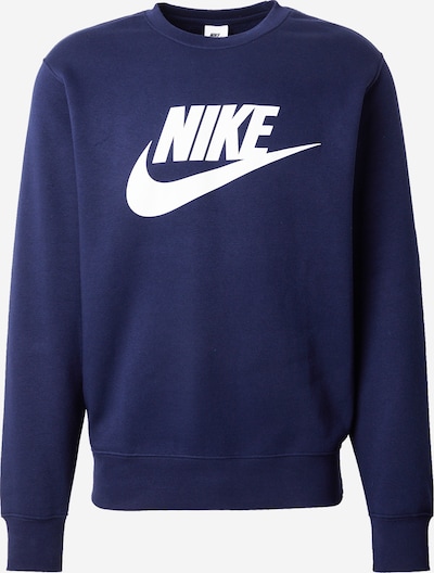 Nike Sportswear Collegepaita 'CLUB' värissä laivastonsininen / valkoinen, Tuotenäkymä