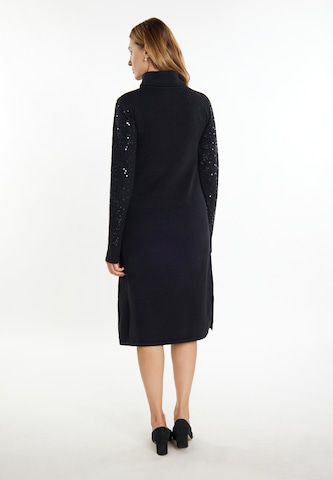 Robes en maille usha BLACK LABEL en noir