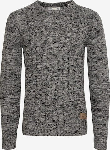 !Solid Sweater 'Philemon' in Black: front