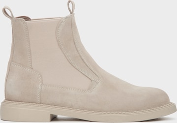 Boots '09-3433' di Estro in beige: frontale