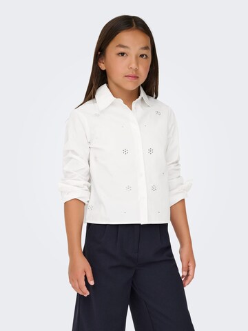 ONLY Blouse 'Clara' in Wit: voorkant