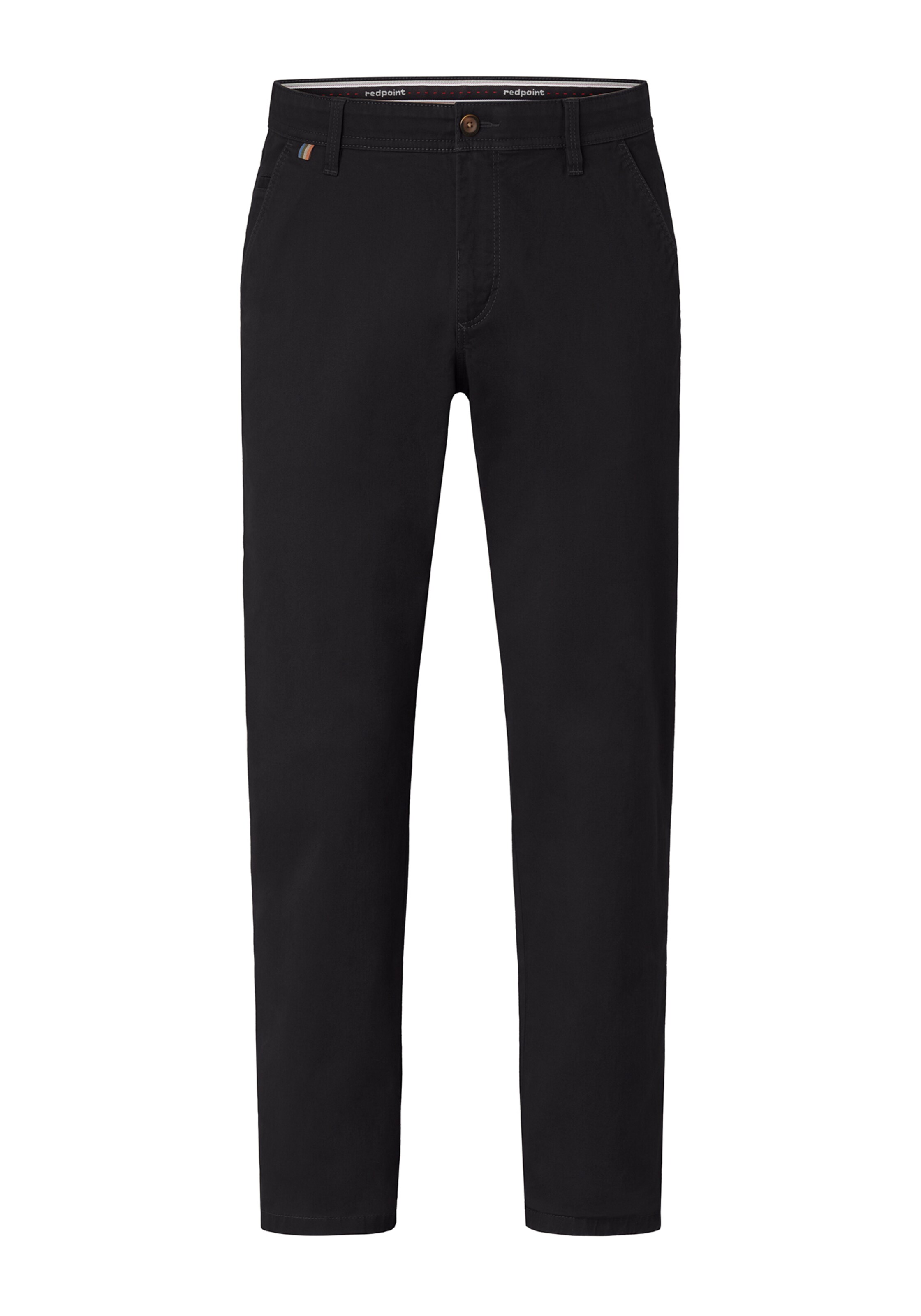 REDPOINT Regular Chinohose in Schwarz: Vorderseite
