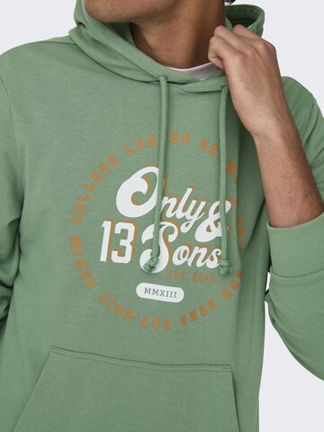 Felpa 'ONSLenny' di Only & Sons in verde