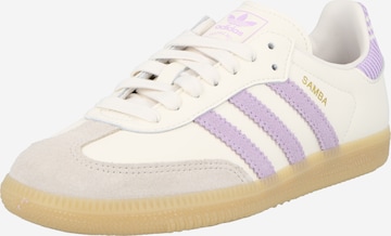 Baskets 'SAMBA' ADIDAS ORIGINALS en blanc : devant