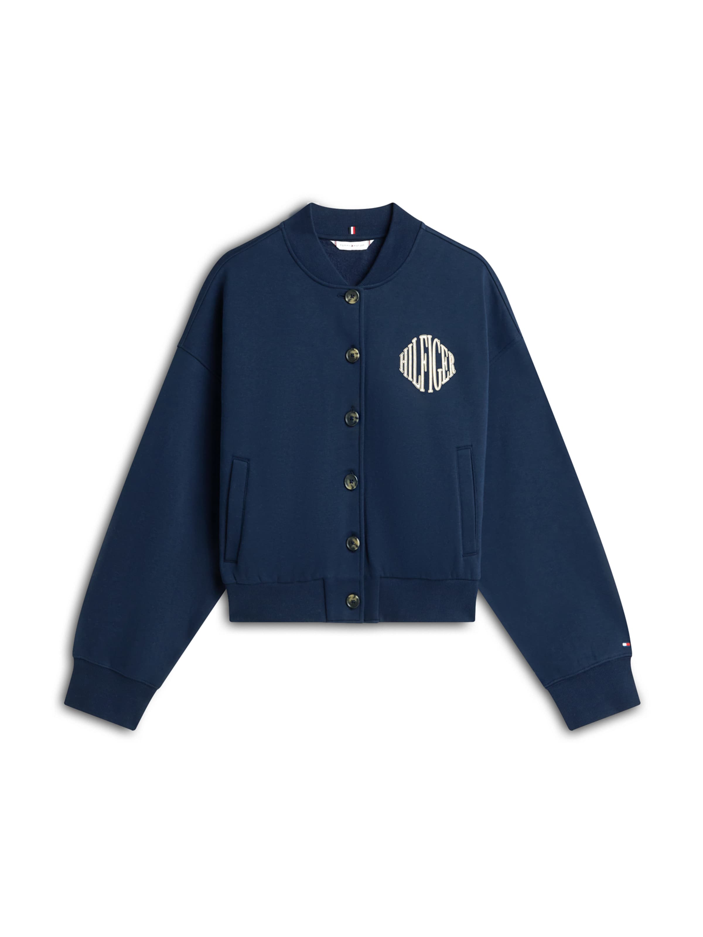 TOMMY HILFIGER Tréning dzseki 'Varsity' - kék: elől