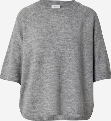 Pulover de la s.Oliver pe gri: față