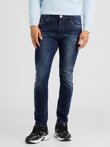 Elias Rumelis Slimfit Jeans 'Dave' in Blau: Vorderseite