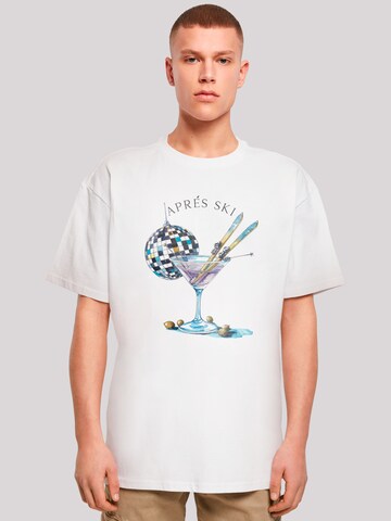 F4NT4STIC Shirt 'Après Ski Martini Winter Sport' in White: front
