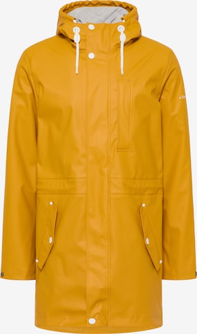 Parka di mezza stagione di DreiMaster Maritim in giallo: frontale