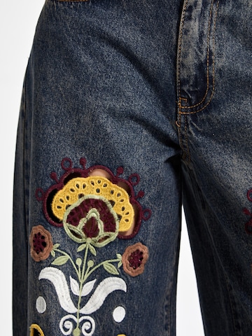 IT'S BASIC Wide leg Jeans 'Palazzo Mid Rise Jeans' in Bruin