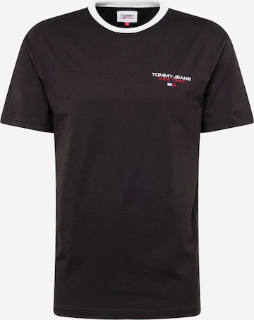 Tommy Jeans - Camiseta en negro: frente