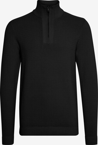 !Solid Pullover in Schwarz: predná strana