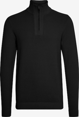 !Solid Pullover in Schwarz: predná strana