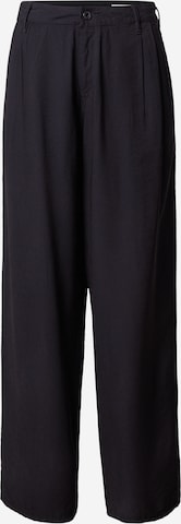 juoda G-STAR Plačios klešnės Klostuotos kelnės: priekis