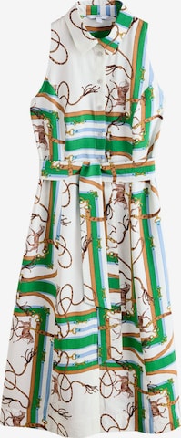 Next - Vestido camisero en blanco: frente