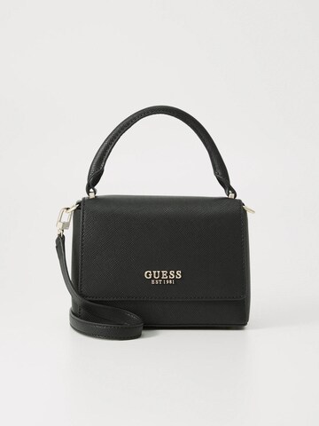 GUESS Schoudertas 'Guess Sac Bandoulière Bramina Small Satche Black' in Zwart: voorkant