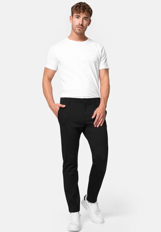 Coupe slim Pantalon chino 'Burch' JEFF en noir
