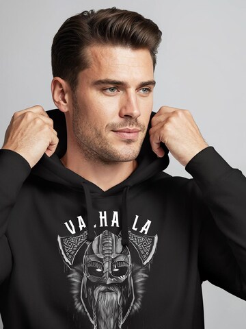 Neverless Sweatshirt 'Valhalla Odin' in Black