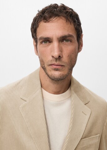 MANGO MAN Slim fit Business Blazer 'Portici' in Beige