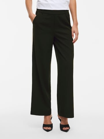 VILA Wide leg Broek in Zwart: voorkant