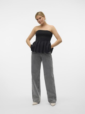 VERO MODA Top 'NIGHT ' in Zwart