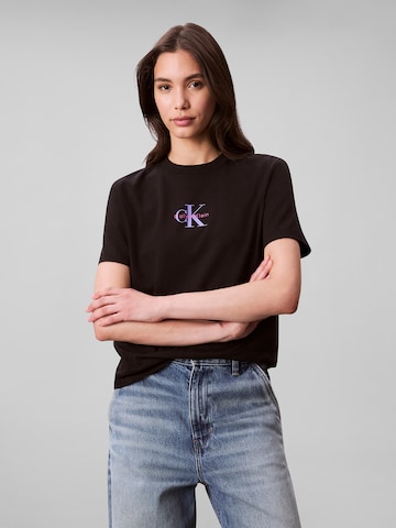 Calvin Klein Jeans Shirt '20s CLASSIC' in Zwart: voorkant