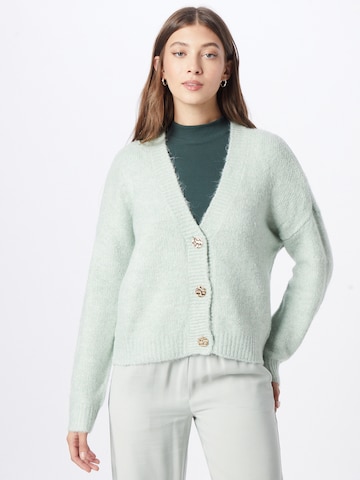 ONLY Knit Cardigan 'ZOEY' in Green: front