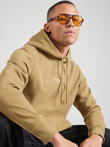 Calvin Klein Jeans Sweatshirt in Groen