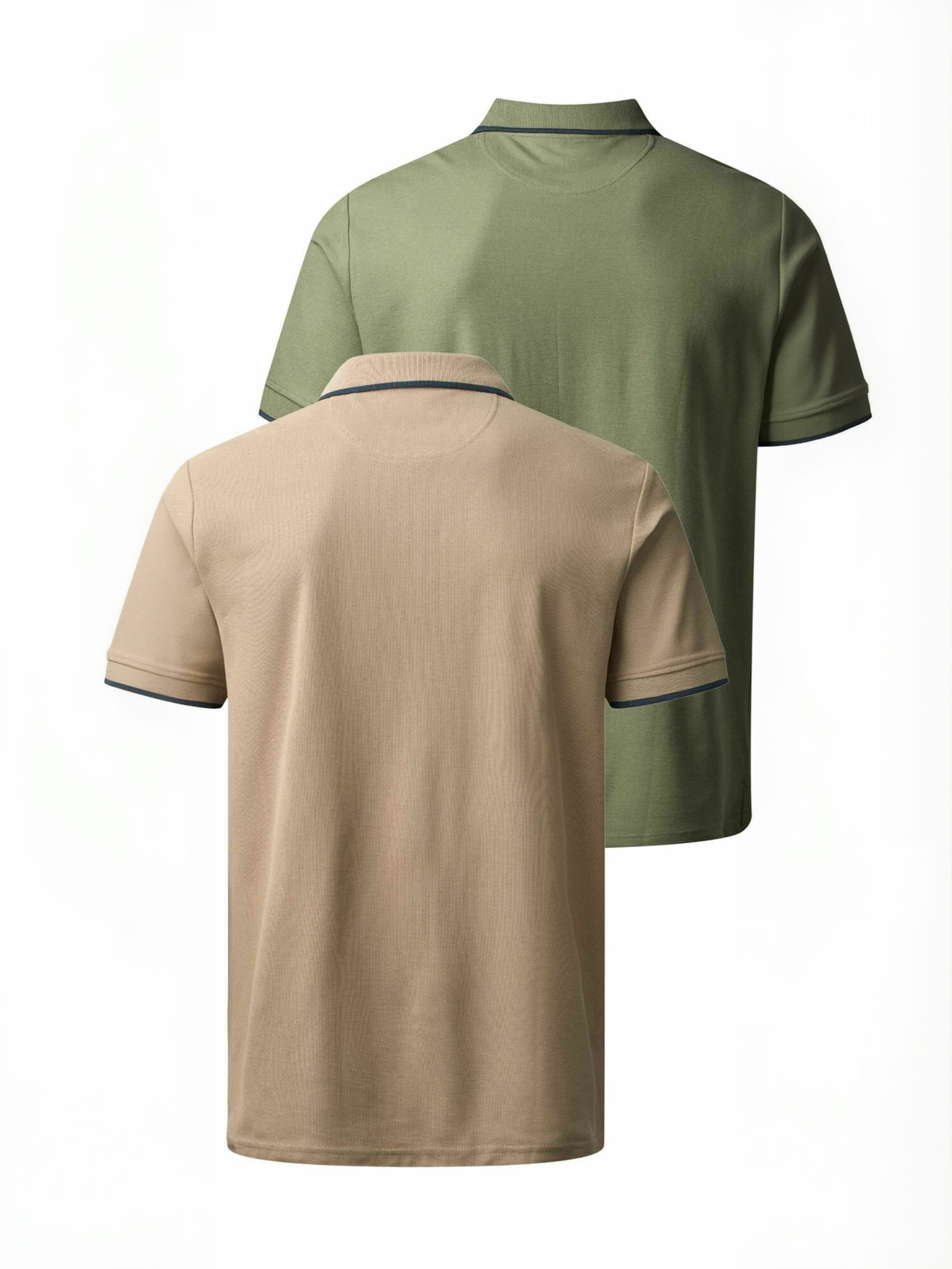 MCS - Ajuste regular Camisa ' MCLake 2-pack ' en beige