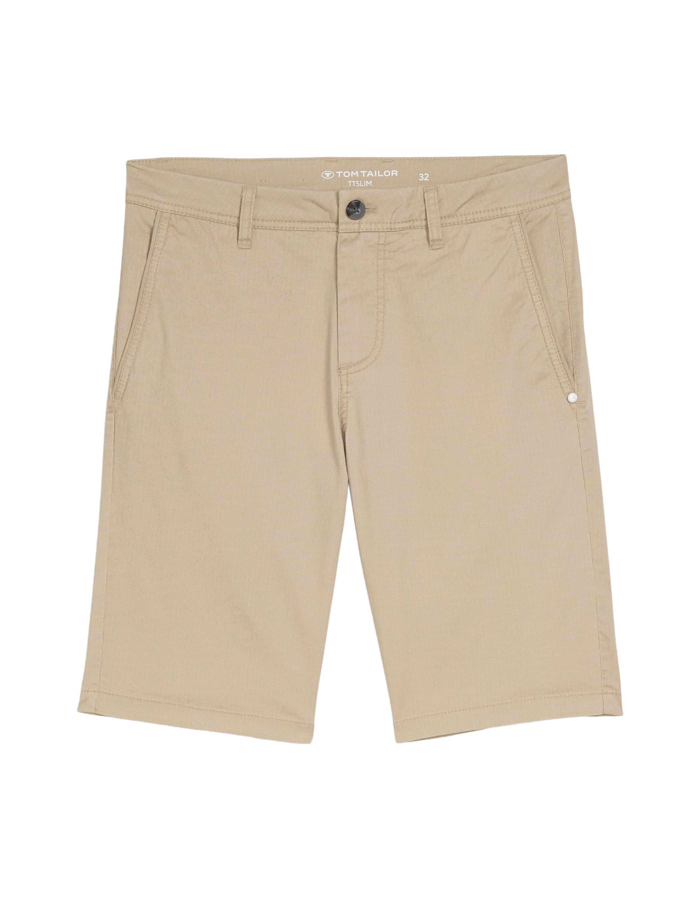 TOM TAILOR - regular Pantalón chino en beige: frente