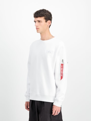 ALPHA INDUSTRIES Μπλούζα φούτερ σε λευκό