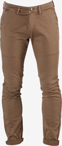 Le Temps Des Cerises Chino Pants 'JAS3' in Green: front