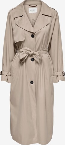 Only Petite Between-Seasons Coat 'CHLOE' in Beige: front