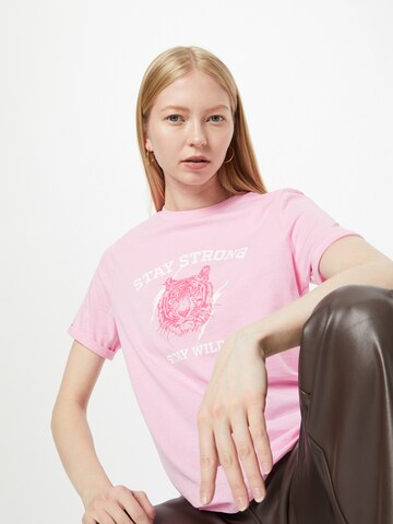 PIECES Μπλουζάκι 'RIA' σε ροζ