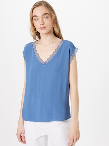 ONLY - Blusa 'JASMINA' em azul: frente