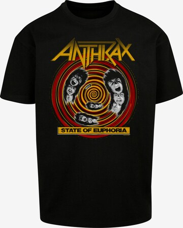 Merchcode Shirt 'Anthrax - State Of Euphoria' in Zwart: voorkant