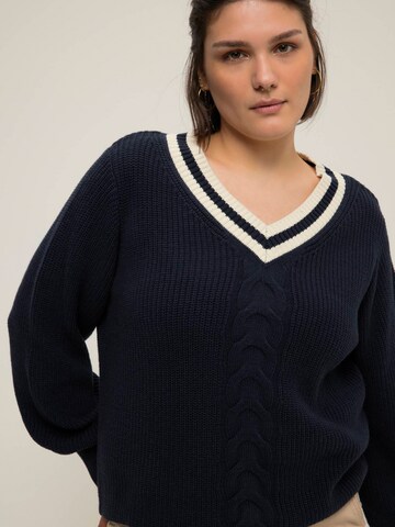 Ulla Popken Pullover in Blau