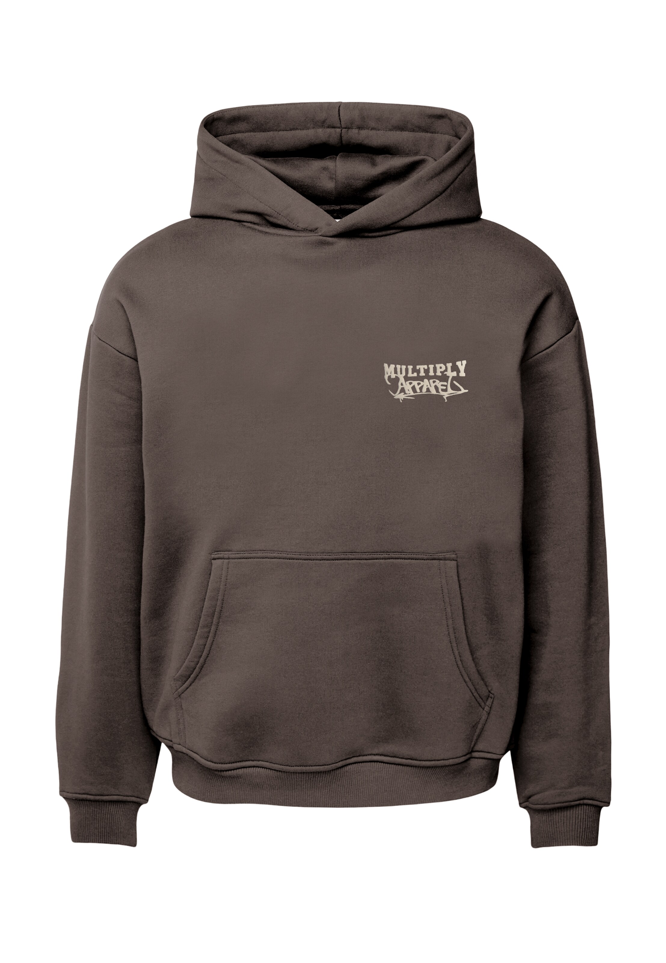 Multiply Apparel Sweatshirt 'Scholar' in Braun: Vorderseite