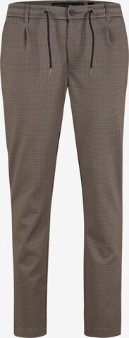 Pantaloni con pieghe 'Zeddi' di INDICODE JEANS in marrone: frontale