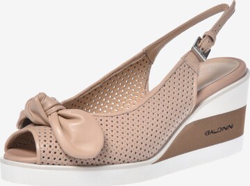 Baldinini Sandals in Beige: front