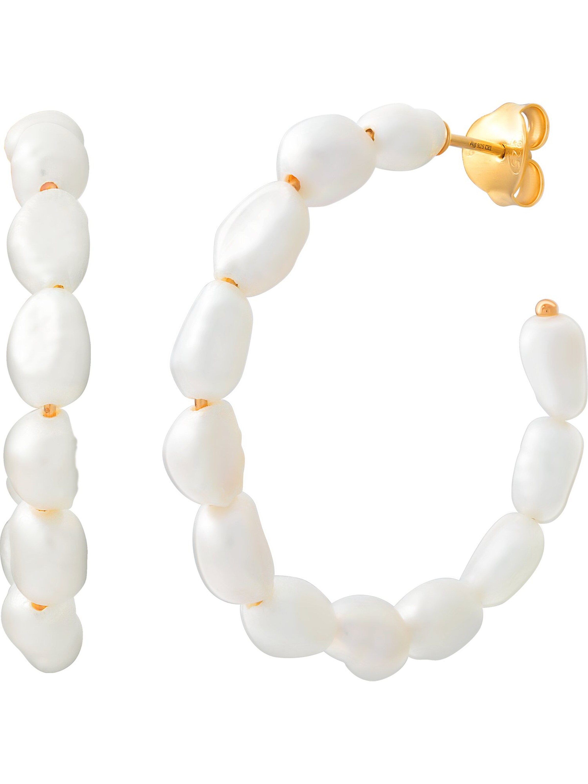 caï Earrings in White: front