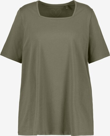 Ulla Popken Shirt in Groen: voorkant