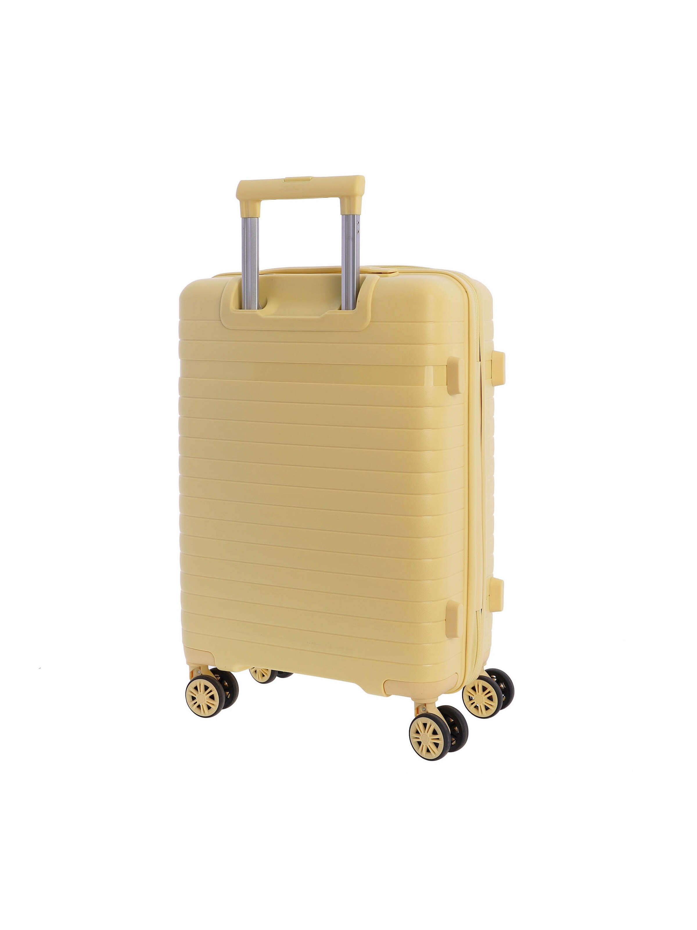 Amichi - Carrito 'AMICHI - Maleta Cabina 55x40x20- Maletas de Viaje - Maletas de Viaje Cabina Apta para Ryannair- Trolley Equipaje para Avion Resistente con 4 Ruedas de 360º y candado TSA' en amarillo